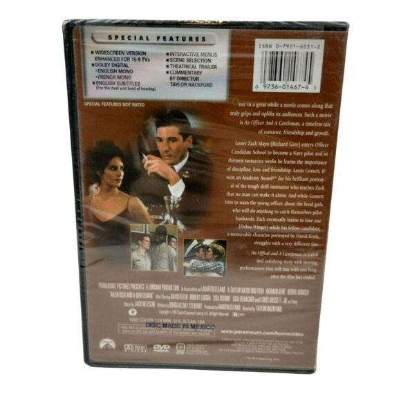 An Officer and a Gentleman DVD 2000 Richard Gere Widescreen Edition New - Picture 2 of 2